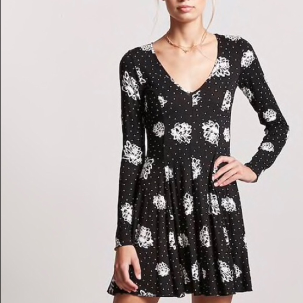 Forever 21 Floral Skater Dress